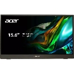 Монитор 15.6' Acer PM161QJbmiuux IPS 1920x1080, 60 Гц, 6 мс, 16:9, 250 кд/м², mini-HDMI, 2xUSB-C, 3.5 Jack, динамики (2x1 Вт), HDR10, FreeSync, черный, фото 1