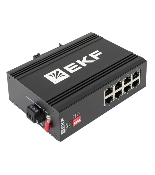 Коммутатор EKF TSX-U-8GT, 8×1 Гбит/с, неуправляемый