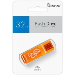 Флешка USB Smartbuy Glossy series Orange (SB64GbGS-Or), 64Gb, USB 2.0, R/W 25/15, оранжевый, фото 1