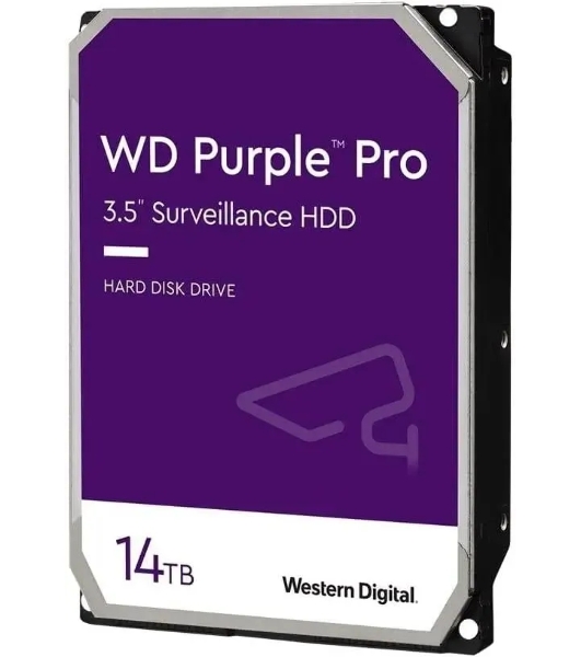 Жесткий диск Western Digital Purple Pro 14Tb Serial ATA III, 7200rpm, 512Mb, 3.5', All Frame AI