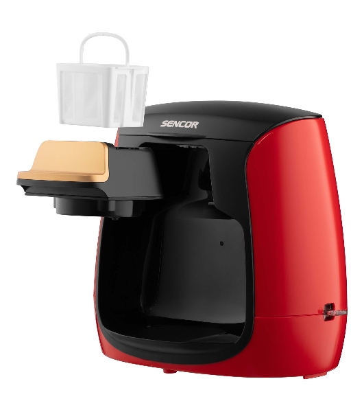 Кофеварка капельная Sencor SCE 2101RD красный, исп. кофе - молотый, 0.3 л. 500 Вт.