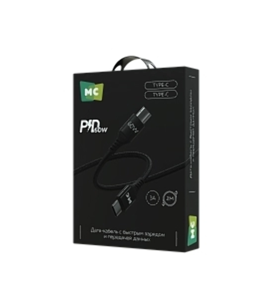 Кабель MORE CHOICE (4620202554093) K69aa 2м USB 3.0A PD 60W для Type-C Type-C- 2м, черный
