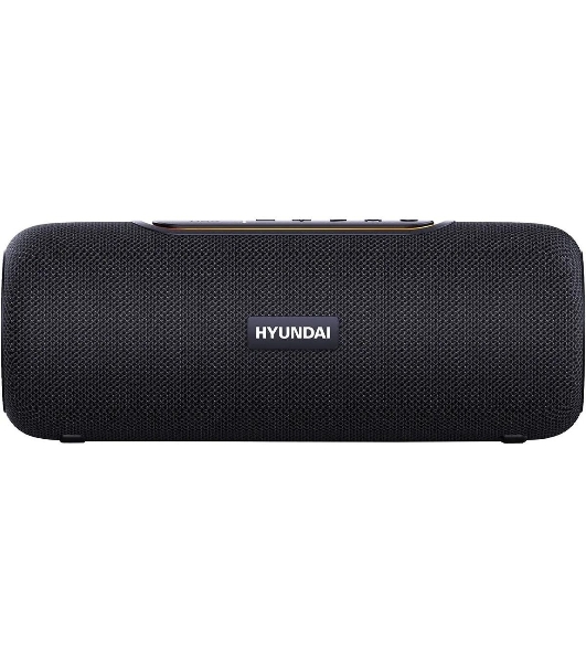 Колонка портативная Hyundai H-PS1021 черный/черный 25 Вт 1.0 BT 10м 1500mAh