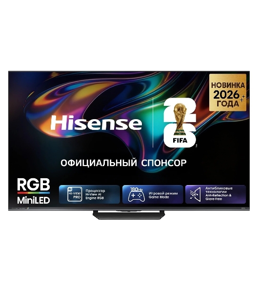 Телевизор Hisense 75' 75UR8S угольно-серый RGB Mini LED 4K UHD 180Hz Smart TV 4GB/128GB