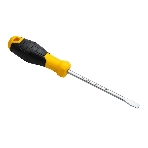 Отвертка шлицевая Deli DL6361251 6х125мм CR-V, Двухкомпонентная ручка. Хромированная, фото 1