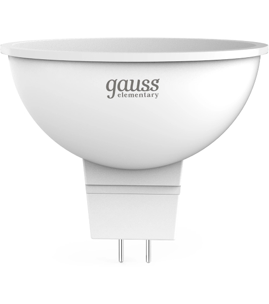 Лампа светодиодная Gauss Elementary 13521 11Вт цок.:GU5.3 софит 180B св.свеч.бел.нейт. MR16 (упак.:10шт)