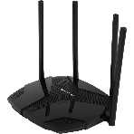 Двухдиапазонный роутер MERCUSYS MR80X AX3000 Wi-Fi 6, до 574 Мбит/с на 2,4 ГГц + до 2402 Мбит/с на 5 ГГц,4 фиксированные внешние антенны, 3 гигабитных порта LAN, 1 гигабитный порт WAN, фото 1