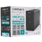 Источник бесперебойного питания Crown CMU-SP1500EURO USB/1500 ВА/900 Вт/1 х IEC 320 C13 (компьютерная), 4 х CEE 7 (евророзетка), фото6