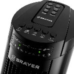 Вентилятор BRAYER BR4958WH черный, напольный, 50 Вт, 3 скорости, фото2