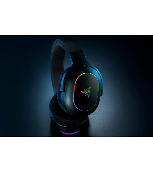 Гарнитура Razer Barracuda X Chroma чёрный, беспроводная, радиоканал, до 70 ч, съёмный микрофон, подсветка