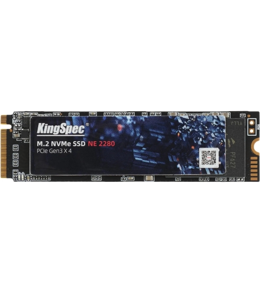 Накопитель SSD KingSpec NE-128, 128Gb, PCIe 3.0 x4, M.2 2280, R/W 1800/600