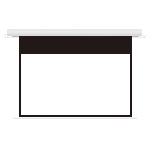 Встраиваемый экран с электроприводом Lumien Master Recessed Control 128х221 см (раб.область 120х213 см) (96') Matte White черная кайма по периметру, черная кайма сверху 53 см, триггер, RS232, IR, RF управл. в комплекте, цвет корпуса белый 16:9, фото2