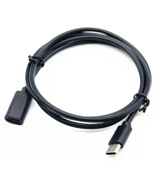 Кабель-удлинитель Buro USB Type-C (m) USB Type-C (f) 2м черный