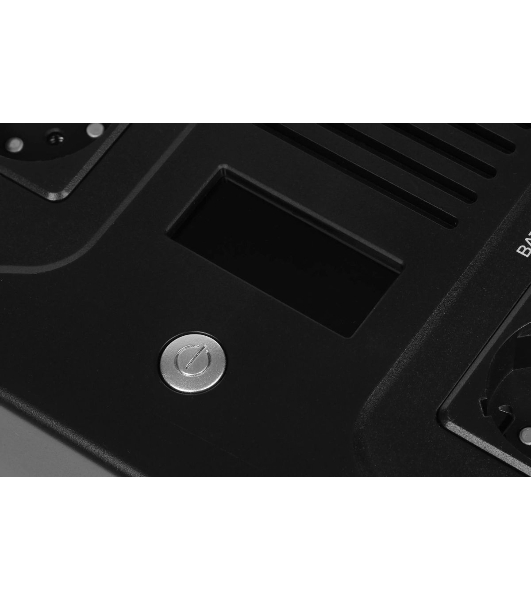 Источник бесперебойного питания SMARTWATT UPS SAFE PRO LCD 1000 черный 1000/600 ВА/Вт, напольный/настенный, линейно-интерактивный, LCD дисплей, Shuko CEE7/4 - 8 шт. (4 шт. с резервным питанием, 4 шт. - сетевой фильтр)