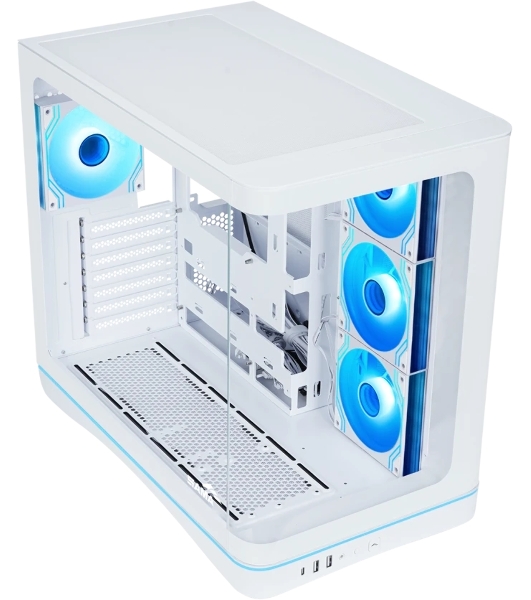 Корпус SAMA V62S, Midi-Tower, белый, 4 x 120 мм