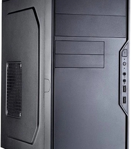 Корпус Foxline FL-733R-450W, Mini-Tower, чёрный, БП 450 Вт