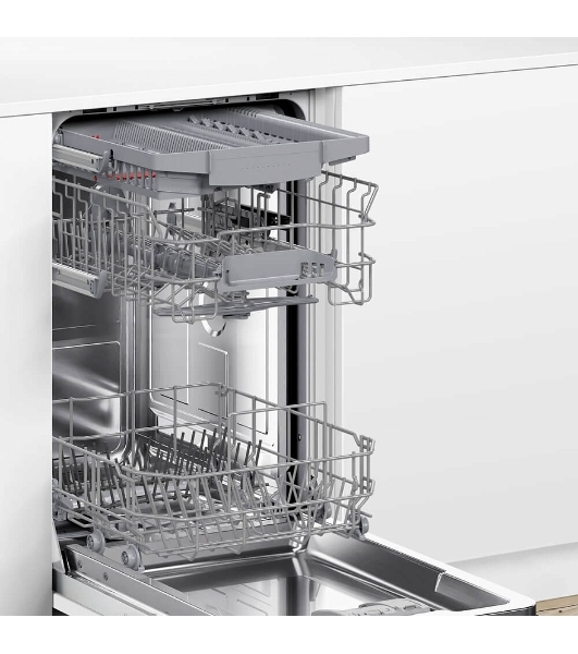 Встраиваемая посудомоечная машина Bosch SPV4EMX10E, серебристый, 44.8 см, 10 компл., 44 дБ, класс C