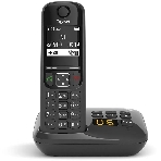 Радиотелефон Dect Gigaset AS690A черный автооветчик АОН, фото 1