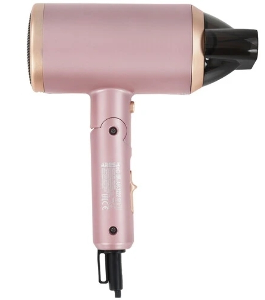 Фен ARESA AR-3222 розовый, 1800 Вт, компактный