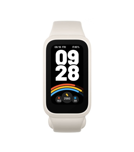 Фитнес-браслет Xiaomi Smart Band 9 Active M2435B1, 1.47' TFT, Bluetooth, WR50, бежевый / белый