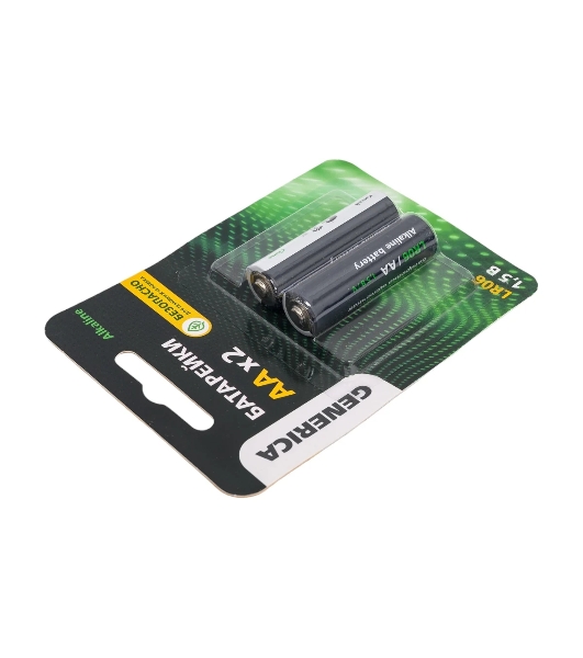 Батарейка щелочная Alkaline LR06/AA (2шт/блистер) GENERICA