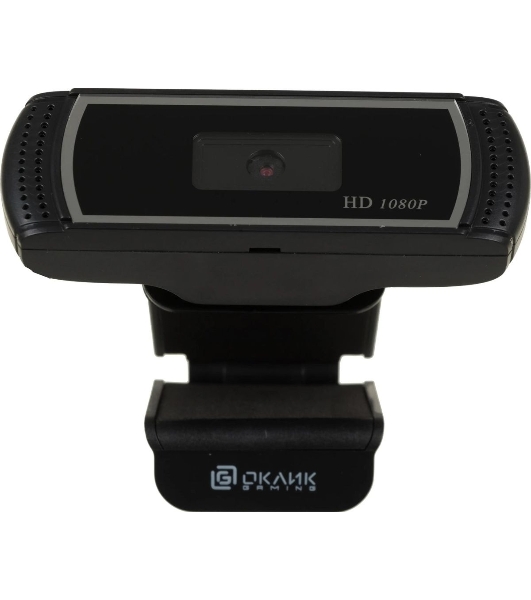 Веб-камера OKLICK OK-C013FH 1920x1080, 30 кадр/с, USB Type-A, микрофон (шумоподавление), универсальное крепление