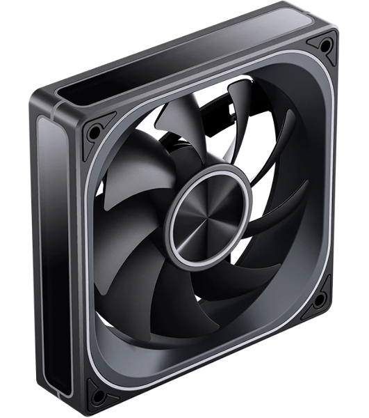 Кулер для корпуса JONSBO ZA-120BR Reverse (120x120x28мм, 4-pin PWM, ARGb, 62.4CFM, 37.3dBA, 2400RPM, черный)