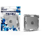 Коннектор TV TOKOV ELECTRIC СП Pixel механизм алюм., фото 1