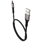 Дата-кабель Maxvi MC-21M USB-MicroUSB 2.4А, 1м, black-grey, фото2