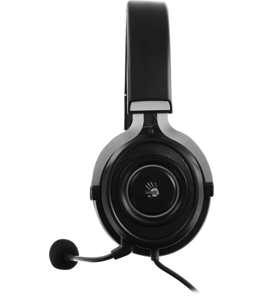 Гарнитура Bloody G535P чёрный/серебристый, проводная, подсветка