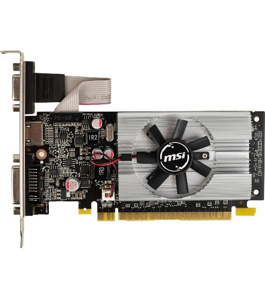 Видеокарта MSI N210-1GD3/LP NVIDIA GeForce 210 1024Mb 64 DDR3 460/800 DVIx1/CRTx1 Ret