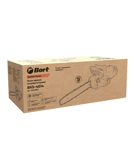 Пила цепная аккумуляторная Bort BKS-4014 (без АКБ и ЗУ)