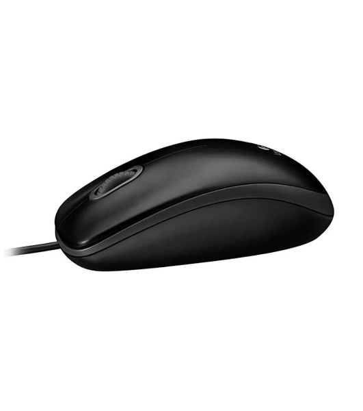 Мышь проводная Logitech M100/100R DARK/GREY (темно-серая/черная), 1000 dpi, USB, кнопки - 3