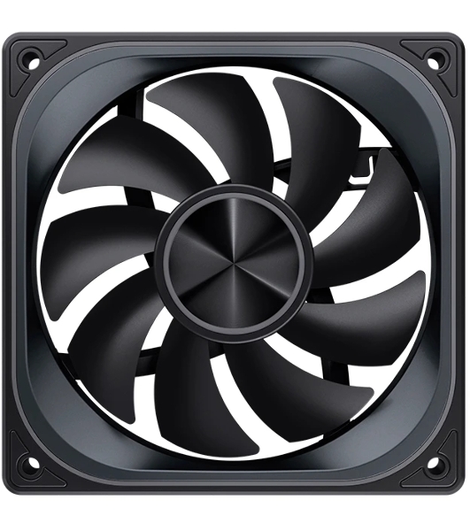 Кулер для корпуса JONSBO ZA-120BR Reverse (120x120x28мм, 4-pin PWM, ARGb, 62.4CFM, 37.3dBA, 2400RPM, черный)