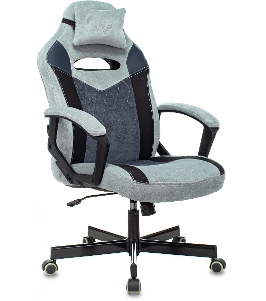 Кресло Бюрократ VIKING 6 KNIGHT BL FABRIC синий, ткань, 120 кг, механизм качания