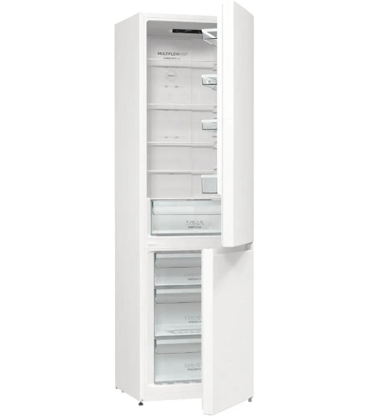 Холодильник Gorenje NRK6201EW4 белый двухкамерный 235/96 л морозилка снизу, No Frost