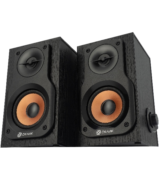 Акустическая система Oklick OK-162 2.0 темное дерево 8Вт