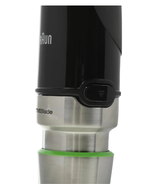 Блендер погружной Braun MQ9135XI черный, 1200 Вт, плавная регулировка, турбо