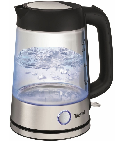 Электрочайник Tefal KI750D30 серебристый, 1.7 л, 2400 Вт, скрытый нагревательный элемент
