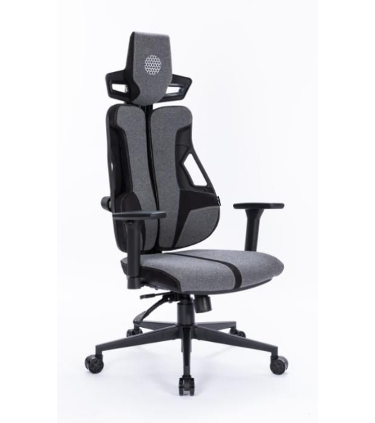 Кресло Cactus CS-CHR-DUO-GYBK серый, экокожа
