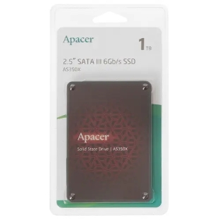 Накопитель SSD Apacer AS350X, 1Tb, 2.5', SATA III, R/W 560/540