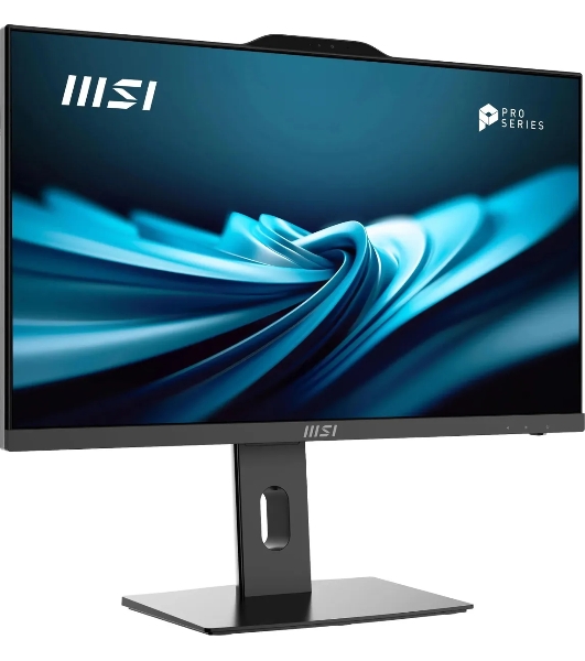 Моноблок MSI Pro AP242P 14M AiO 23,8' FHD(1920x1080)IPS AG Non-touch, Core i3-14100 (3.5GHz), 8Gb DDR5 (1x8Gb), 512Gb SSD, Intel UHD,WiFi,BT,camera,WirelessKB&mouse Eng/Rus,noOS,1y w-ty,черный (9S6-AE0621-827)