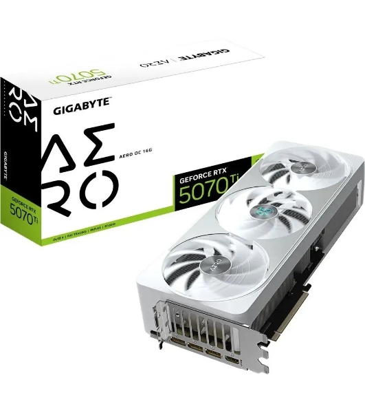 Видеокарта Gigabyte GV-N507TAERO OC-16GD 1.0 NV RTX 5070TI 16Gb 256bit GDDR7 2805/28000/HDMIx1/