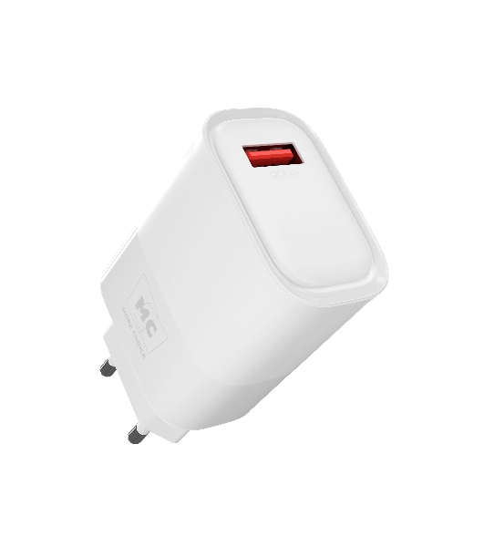 Сетевое зарядное устройство MORE CHOICE (4620202553379) NC09 1USB 3.0A QC3.0 15W, белый