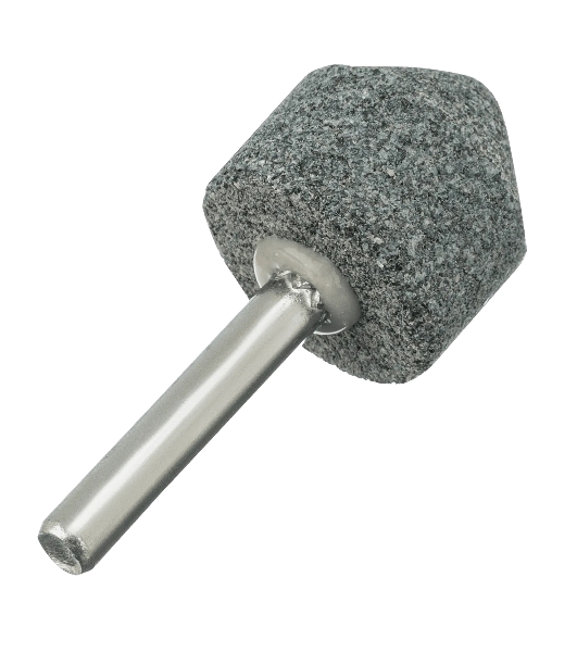 Шарошка абразивная Denzel конус, для дрели, 25 x 25 мм, хвостовик d6 мм, 63С