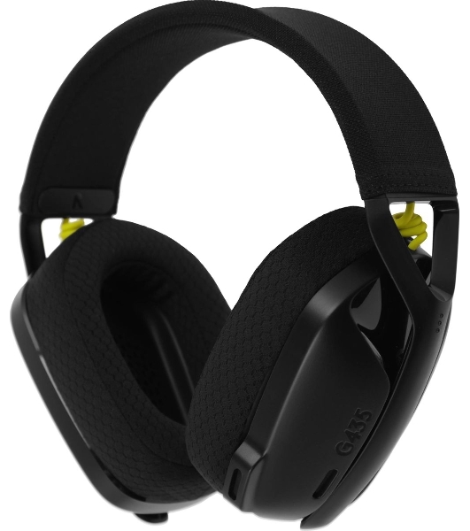 Гарнитура Logitech G435 чёрный/жёлтый, беспроводная, Bluetooth/USB, до 18 ч