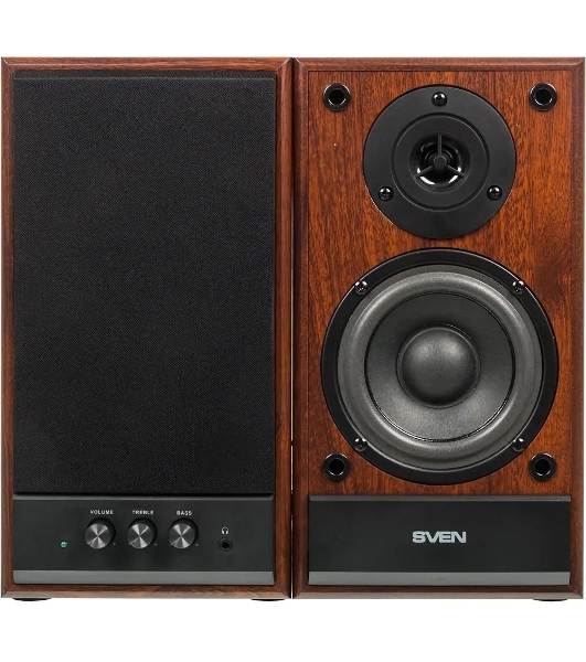 Акустическая система SVEN SPS-702 2.0 коричневый/орех 40Вт
