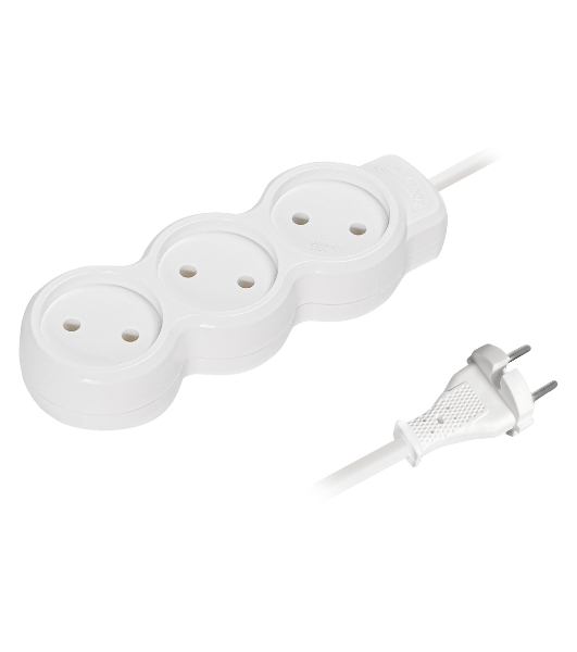 Удлинитель бытовой Smartbuy (SBE-10-3-1.5m-N) 3 гн х 1,5 м белый