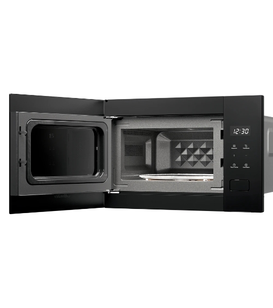 Встраиваемая микроволновая печь MONSHER MMH 1115 Noir, High-Tech, 15 л, мощность 600 Вт, 5 уровней мощности, размораживание, сенсорное управление, черный