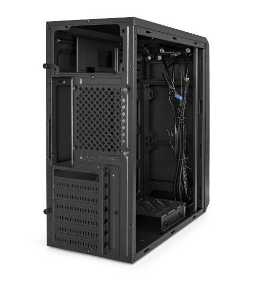 Компьютерный корпус Miditower ExeGate XP-332UC-UNS450 (ATX, БП UNS450 с вент. 12см, 2хUSB 3.0/1хTypeC, аудио, черный)